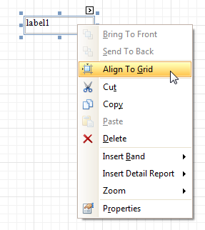 Report Designer: Align to Grid