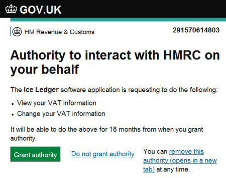 Authority to interact with HMRC on your behalf
