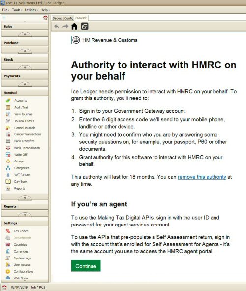 HMRC Web Portal