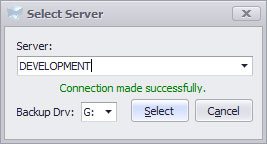 Ice Ledger Select Server Dialog