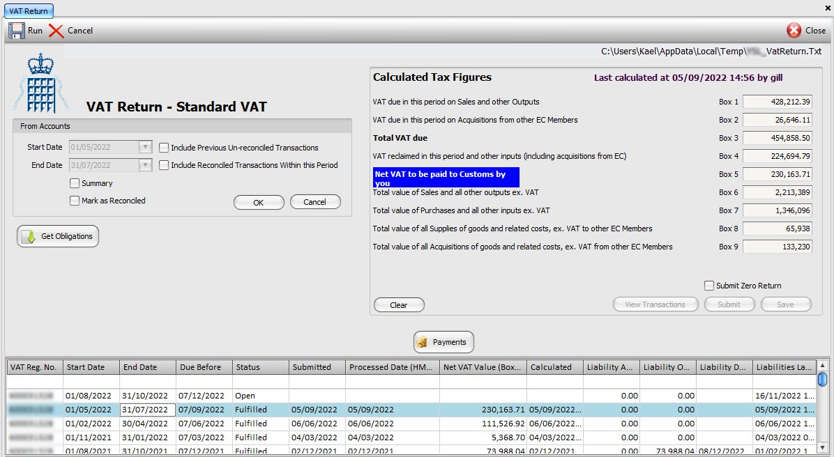 VAT Return